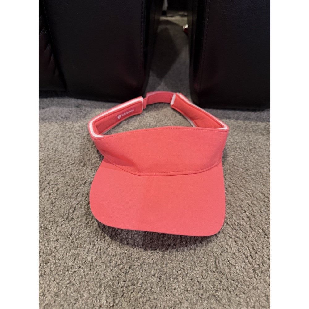 Lululemon Hat Visor Womens Adjustable Pink Running Tennis Golf Athletic Logo